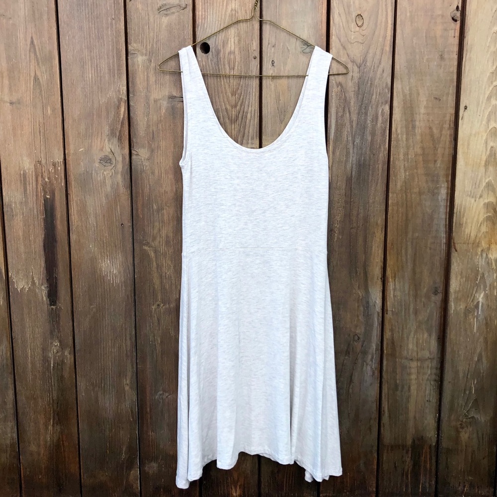 Skater dress style - heather grey/white - NWOTs